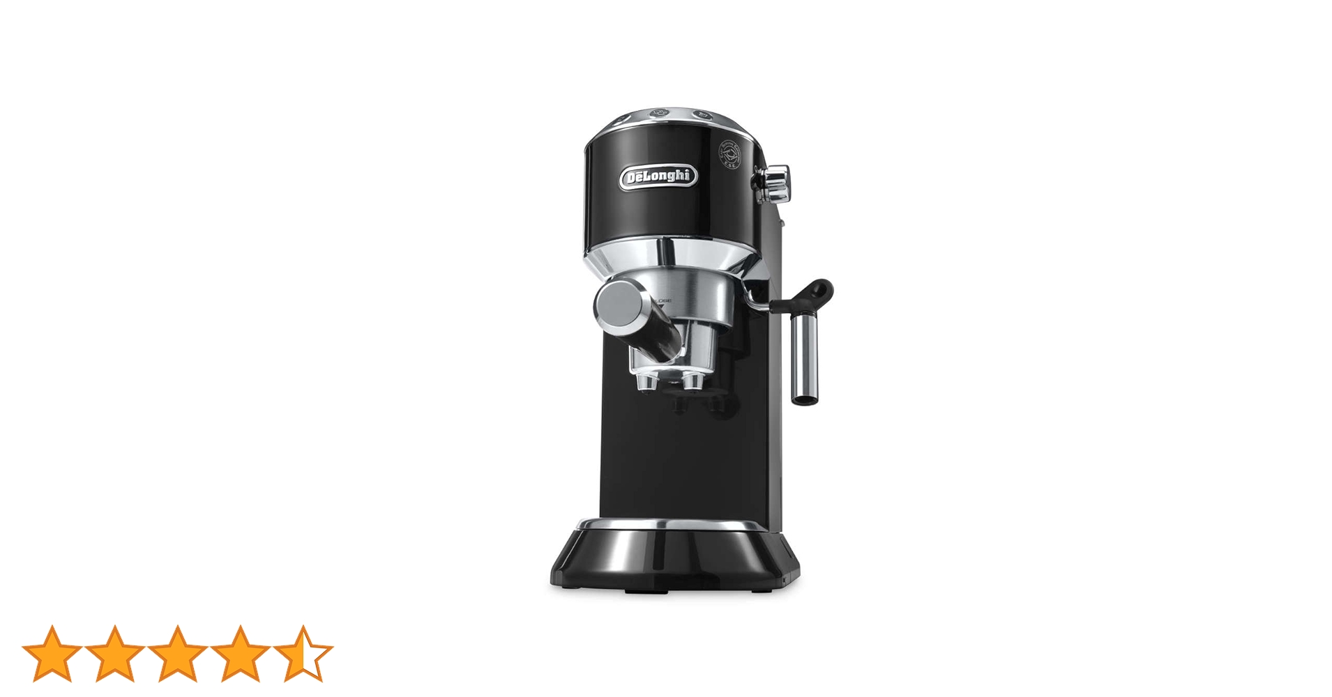 De'Longhi Dedica Coffee Machine EC680.BK, 15 Bar Espresso